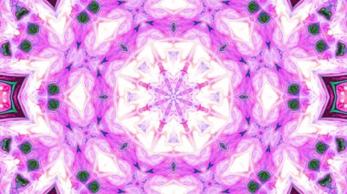 Soyut boya fırça mürekkep patlayabilir formanın düzgün kavramı simetrik desen süs dekoratif Kaleidoscope hareketi geometrik daire ve yıldız şekiller