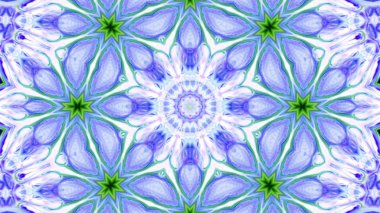 Soyut boya fırça mürekkep patlayabilir formanın düzgün kavramı simetrik desen süs dekoratif Kaleidoscope hareketi geometrik daire ve yıldız şekiller