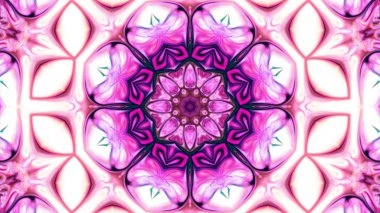 Soyut boya fırça mürekkep patlayabilir formanın düzgün kavramı simetrik desen süs dekoratif Kaleidoscope hareketi geometrik daire ve yıldız şekiller