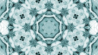 Soyut boya fırça mürekkep patlayabilir formanın düzgün kavramı simetrik desen süs dekoratif Kaleidoscope hareketi geometrik daire ve yıldız şekiller