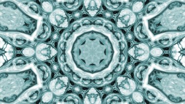 Soyut boya fırça mürekkep patlayabilir formanın düzgün kavramı simetrik desen süs dekoratif Kaleidoscope hareketi geometrik daire ve yıldız şekiller