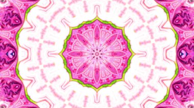 Soyut boya fırça mürekkep patlayabilir formanın düzgün kavramı simetrik desen süs dekoratif Kaleidoscope hareketi geometrik daire ve yıldız şekiller