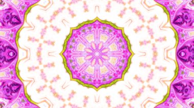 Soyut boya fırça mürekkep patlayabilir formanın düzgün kavramı simetrik desen süs dekoratif Kaleidoscope hareketi geometrik daire ve yıldız şekiller