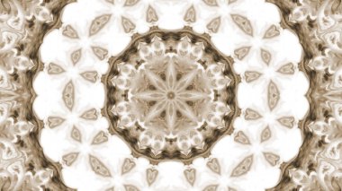 Soyut boya fırça mürekkep patlayabilir formanın düzgün kavramı simetrik desen süs dekoratif Kaleidoscope hareketi geometrik daire ve yıldız şekiller