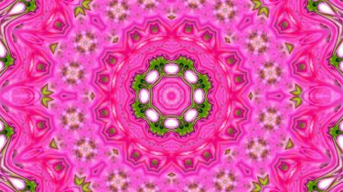 Soyut boya fırça mürekkep patlayabilir formanın düzgün kavramı simetrik desen süs dekoratif Kaleidoscope hareketi geometrik daire ve yıldız şekiller