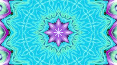 Soyut boya fırça mürekkep patlayabilir formanın düzgün kavramı simetrik desen süs dekoratif Kaleidoscope hareketi geometrik daire ve yıldız şekiller