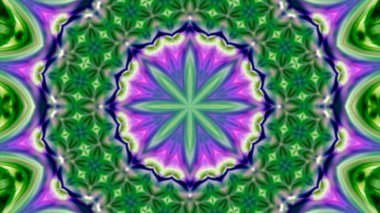 Soyut boya fırça mürekkep patlayabilir formanın düzgün kavramı simetrik desen süs dekoratif Kaleidoscope hareketi geometrik daire ve yıldız şekiller