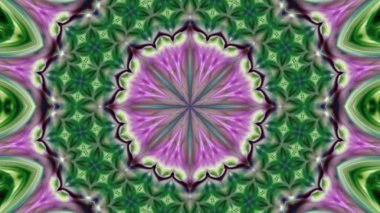 Soyut boya fırça mürekkep patlayabilir formanın düzgün kavramı simetrik desen süs dekoratif Kaleidoscope hareketi geometrik daire ve yıldız şekiller