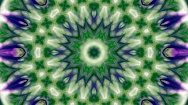 Soyut boya fırça mürekkep patlayabilir formanın düzgün kavramı simetrik desen süs dekoratif Kaleidoscope hareketi geometrik daire ve yıldız şekiller