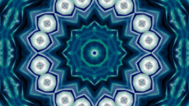 Soyut boya fırça mürekkep patlayabilir formanın düzgün kavramı simetrik desen süs dekoratif Kaleidoscope hareketi geometrik daire ve yıldız şekiller