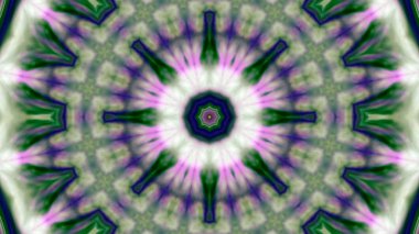 Soyut boya fırça mürekkep patlayabilir formanın düzgün kavramı simetrik desen süs dekoratif Kaleidoscope hareketi geometrik daire ve yıldız şekiller