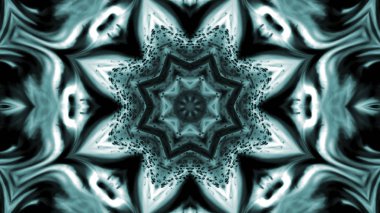 Soyut boya fırça mürekkep patlayabilir formanın düzgün kavramı simetrik desen süs dekoratif Kaleidoscope hareketi geometrik daire ve yıldız şekiller