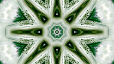 Soyut boya fırça mürekkep patlayabilir formanın düzgün kavramı simetrik desen süs dekoratif Kaleidoscope hareketi geometrik daire ve yıldız şekiller