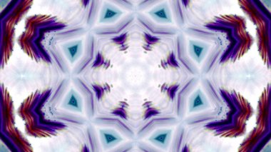 Soyut boya fırça mürekkep patlayabilir formanın düzgün kavramı simetrik desen süs dekoratif Kaleidoscope hareketi geometrik daire ve yıldız şekiller