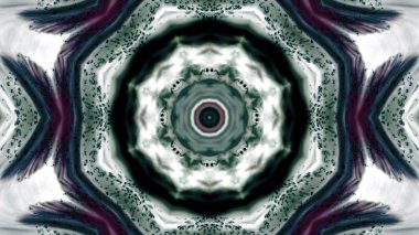 Soyut boya fırça mürekkep patlayabilir formanın düzgün kavramı simetrik desen süs dekoratif Kaleidoscope hareketi geometrik daire ve yıldız şekiller