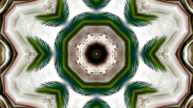 Soyut boya fırça mürekkep patlayabilir formanın düzgün kavramı simetrik desen süs dekoratif Kaleidoscope hareketi geometrik daire ve yıldız şekiller