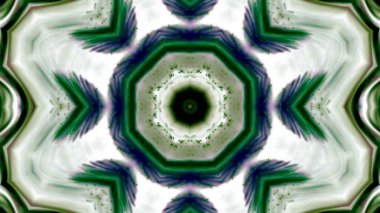 Soyut boya fırça mürekkep patlayabilir formanın düzgün kavramı simetrik desen süs dekoratif Kaleidoscope hareketi geometrik daire ve yıldız şekiller