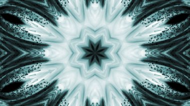 Soyut boya çiçek dürbünü