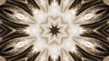 Soyut boya çiçek dürbünü