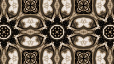 Soyut boya fırça mürekkep patlayabilir formanın düzgün kavramı simetrik desen süs dekoratif Kaleidoscope hareketi geometrik daire ve yıldız şekiller