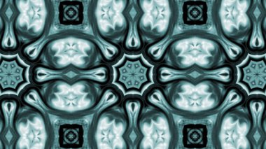 Soyut boya fırça mürekkep patlayabilir formanın düzgün kavramı simetrik desen süs dekoratif Kaleidoscope hareketi geometrik daire ve yıldız şekiller