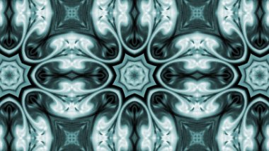 Soyut boya fırça mürekkep patlayabilir formanın düzgün kavramı simetrik desen süs dekoratif Kaleidoscope hareketi geometrik daire ve yıldız şekiller