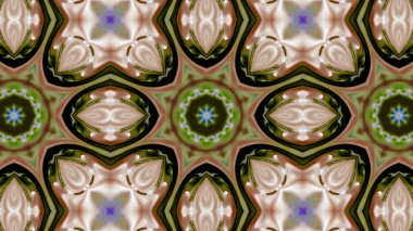 Soyut boya fırça mürekkep patlayabilir formanın düzgün kavramı simetrik desen süs dekoratif Kaleidoscope hareketi geometrik daire ve yıldız şekiller