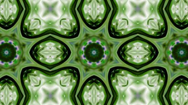 Soyut boya fırça mürekkep patlayabilir formanın düzgün kavramı simetrik desen süs dekoratif Kaleidoscope hareketi geometrik daire ve yıldız şekiller