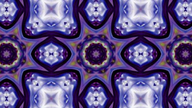 Soyut boya fırça mürekkep patlayabilir formanın düzgün kavramı simetrik desen süs dekoratif Kaleidoscope hareketi geometrik daire ve yıldız şekiller