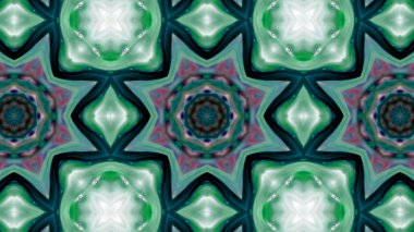 Soyut boya fırça mürekkep patlayabilir formanın düzgün kavramı simetrik desen süs dekoratif Kaleidoscope hareketi geometrik daire ve yıldız şekiller