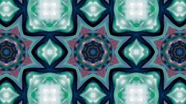 Soyut boya fırça mürekkep patlayabilir formanın düzgün kavramı simetrik desen süs dekoratif Kaleidoscope hareketi geometrik daire ve yıldız şekiller