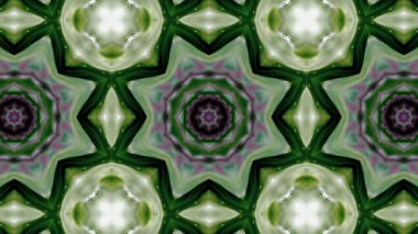 Soyut boya fırça mürekkep patlayabilir formanın düzgün kavramı simetrik desen süs dekoratif Kaleidoscope hareketi geometrik daire ve yıldız şekiller