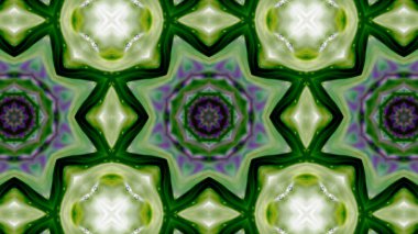 Soyut boya fırça mürekkep patlayabilir formanın düzgün kavramı simetrik desen süs dekoratif Kaleidoscope hareketi geometrik daire ve yıldız şekiller