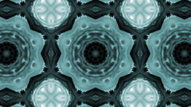 Soyut boya fırça mürekkep patlayabilir formanın düzgün kavramı simetrik desen süs dekoratif Kaleidoscope hareketi geometrik daire ve yıldız şekiller