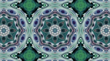 Soyut boya fırça mürekkep patlayabilir formanın düzgün kavramı simetrik desen süs dekoratif Kaleidoscope hareketi geometrik daire ve yıldız şekiller