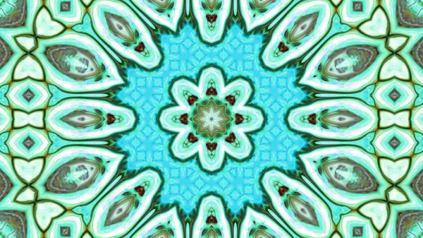 Soyut boya fırça mürekkep patlayabilir formanın düzgün kavramı simetrik desen süs dekoratif Kaleidoscope hareketi geometrik daire ve yıldız şekiller