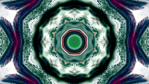 Soyut boya fırça mürekkep patlayabilir formanın düzgün kavramı simetrik desen süs dekoratif Kaleidoscope hareketi geometrik daire ve yıldız şekiller