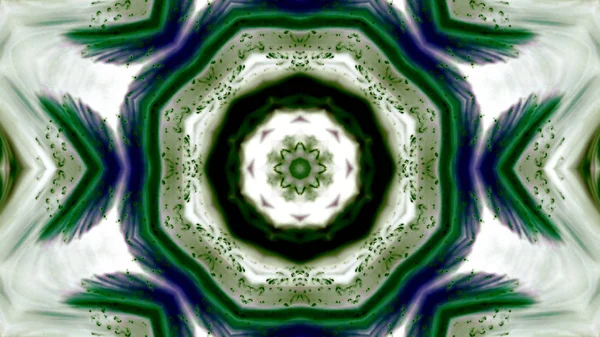 Soyut boya fırça mürekkep patlayabilir formanın düzgün kavramı simetrik desen süs dekoratif Kaleidoscope hareketi geometrik daire ve yıldız şekiller