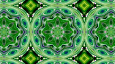 Soyut boya fırça mürekkep patlayabilir formanın düzgün kavramı simetrik desen süs dekoratif Kaleidoscope hareketi geometrik daire ve yıldız şekiller