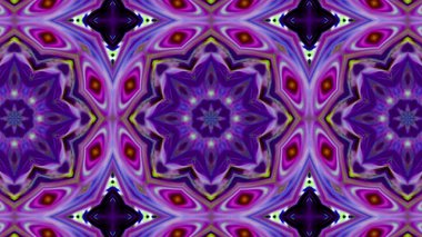 Soyut boya fırça mürekkep patlayabilir formanın düzgün kavramı simetrik desen süs dekoratif Kaleidoscope hareketi geometrik daire ve yıldız şekiller