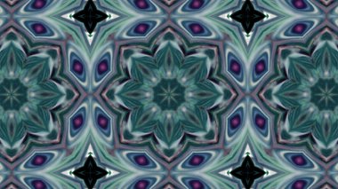 Soyut boya fırça mürekkep patlayabilir formanın düzgün kavramı simetrik desen süs dekoratif Kaleidoscope hareketi geometrik daire ve yıldız şekiller