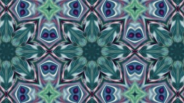 Soyut boya fırça mürekkep patlayabilir formanın düzgün kavramı simetrik desen süs dekoratif Kaleidoscope hareketi geometrik daire ve yıldız şekiller