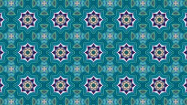 Soyut boya fırça mürekkep patlayabilir formanın düzgün kavramı simetrik desen süs dekoratif Kaleidoscope hareketi geometrik daire ve yıldız şekiller