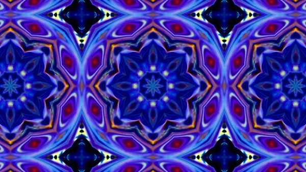 Soyut boya fırça mürekkep patlayabilir formanın düzgün kavramı simetrik desen süs dekoratif Kaleidoscope hareketi geometrik daire ve yıldız şekiller