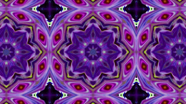 Soyut boya fırça mürekkep patlayabilir formanın düzgün kavramı simetrik desen süs dekoratif Kaleidoscope hareketi geometrik daire ve yıldız şekiller