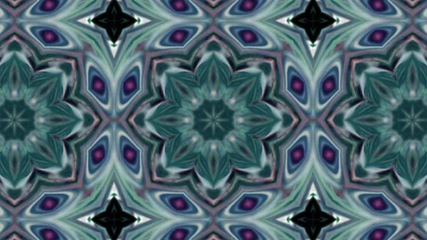 Soyut boya fırça mürekkep patlayabilir formanın düzgün kavramı simetrik desen süs dekoratif Kaleidoscope hareketi geometrik daire ve yıldız şekiller