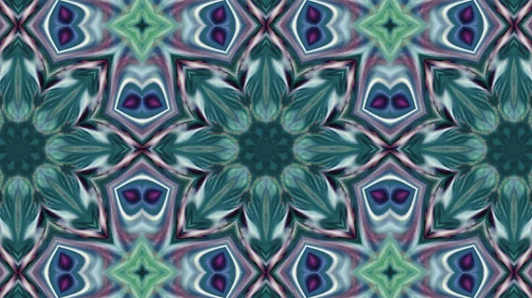 Soyut boya fırça mürekkep patlayabilir formanın düzgün kavramı simetrik desen süs dekoratif Kaleidoscope hareketi geometrik daire ve yıldız şekiller