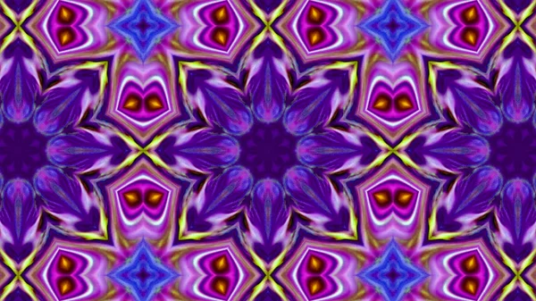 Soyut boya fırça mürekkep patlayabilir formanın düzgün kavramı simetrik desen süs dekoratif Kaleidoscope hareketi geometrik daire ve yıldız şekiller