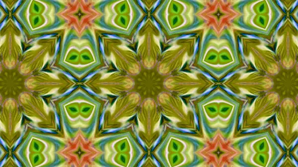 Soyut boya fırça mürekkep patlayabilir formanın düzgün kavramı simetrik desen süs dekoratif Kaleidoscope hareketi geometrik daire ve yıldız şekiller