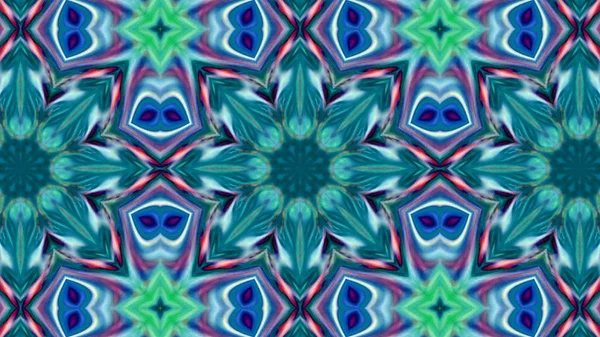 Soyut boya fırça mürekkep patlayabilir formanın düzgün kavramı simetrik desen süs dekoratif Kaleidoscope hareketi geometrik daire ve yıldız şekiller